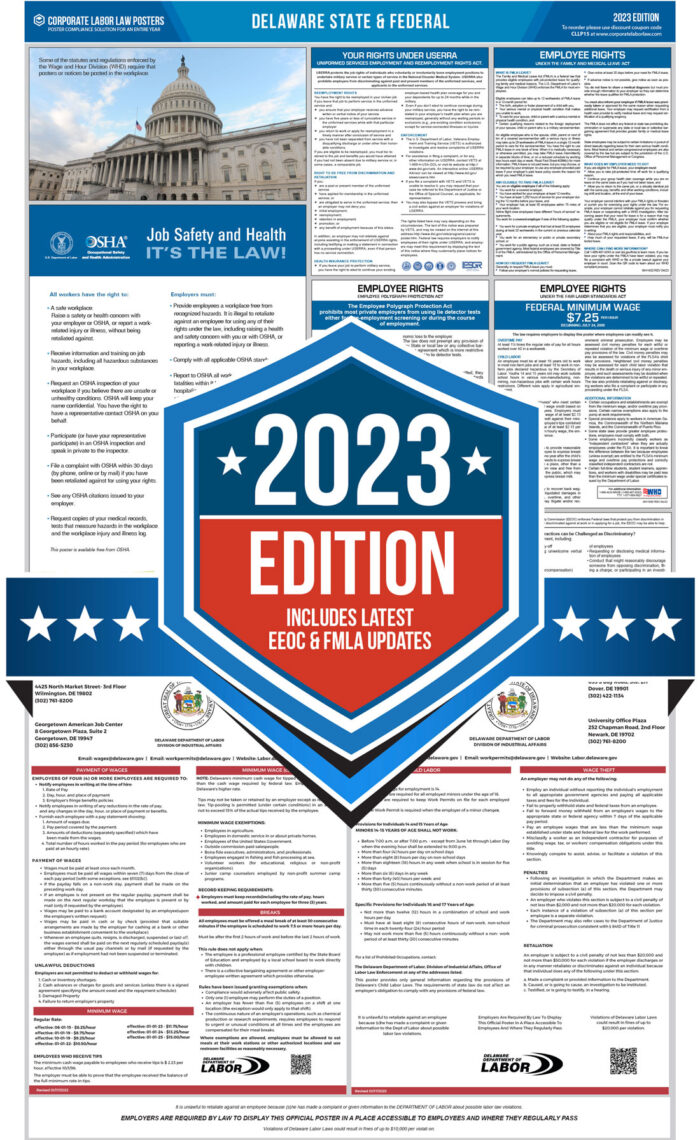 Delaware Labor Law Poster 2025