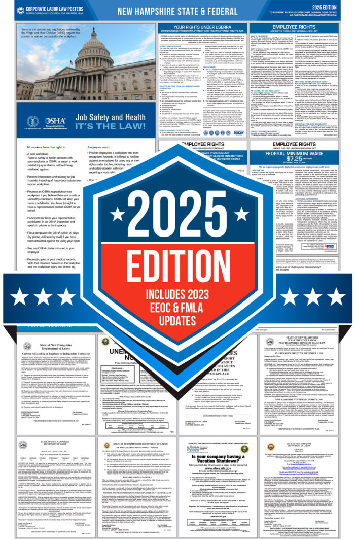 New Hampshire & Federal Labor Law Poster 2025