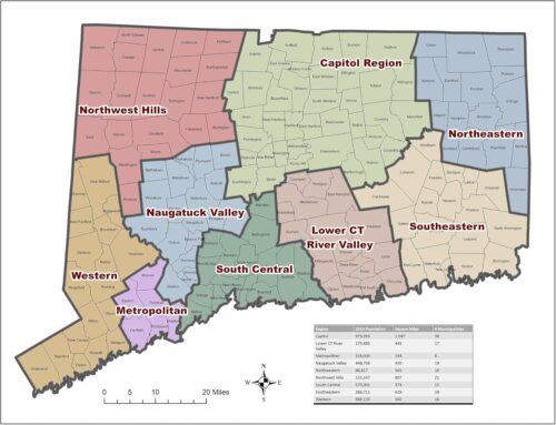 Connecticut county map